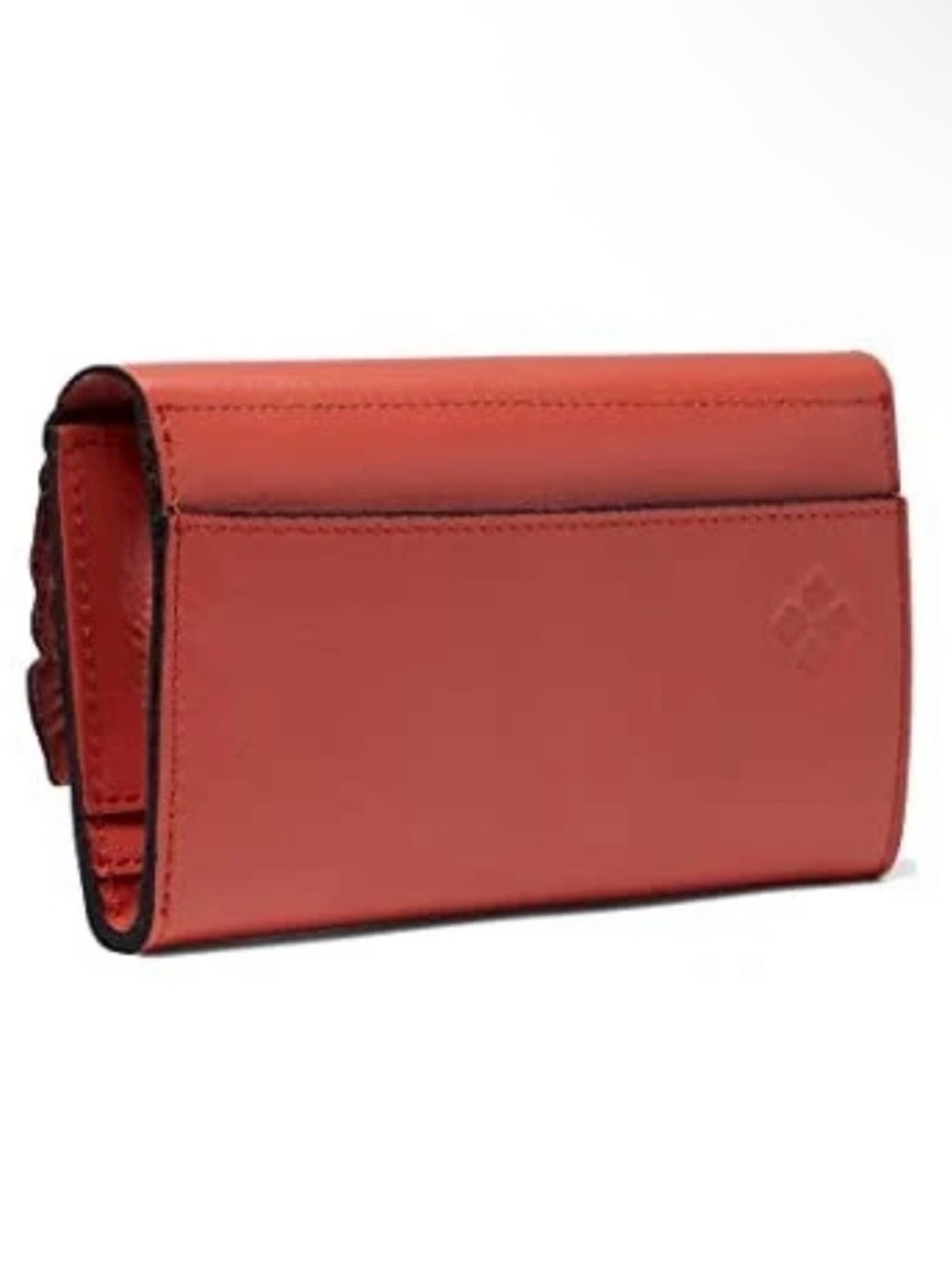 Patricia Nash ‘Terresa’ Floral Embossed Leather Wallet in Melon Coral - Picture 3 of 4